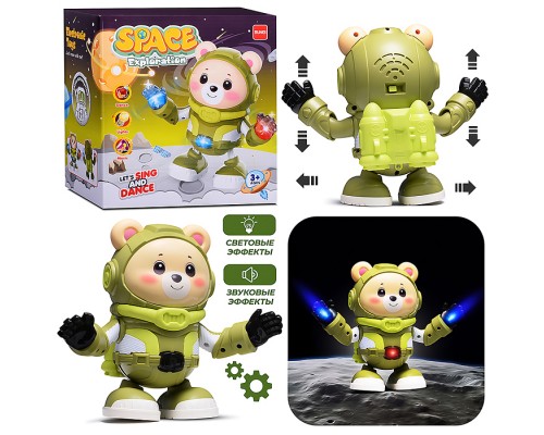 Медведь "Космонавт" поёт и танцует, в коробке