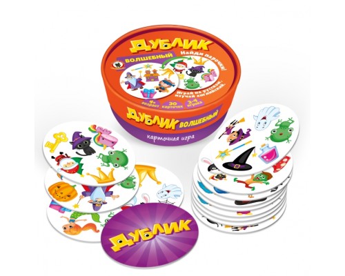 Дублик в круглой коробке "Волшебный" (30 карточек)