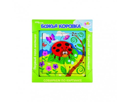Игра из дерева "Божья коровка" (собираем по картинке) (Baby Step)