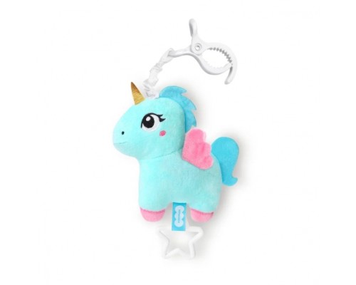 Игрушка мягконабивная подвеска с эффектом вибрации (Единорог)