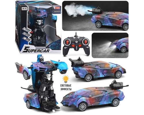 Машина "Суперкар" трансформирующийся в робота, р/у, 27 MHz, в коробке