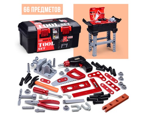 Набор интсрументов "Юный строитель" в коробке