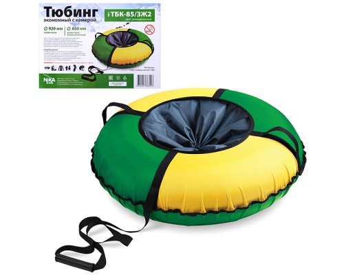 Игрушка. Тюбинг 85см (зеленый-желтый)