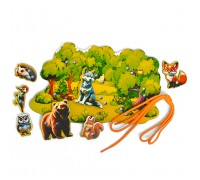 Шнуровка  "Животные в лесу"