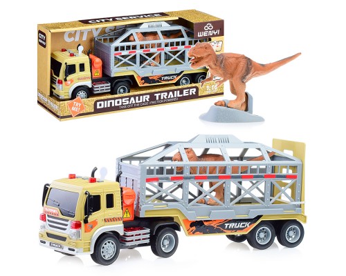 Машина "Мир динозавров" (свет, звук) на батарейках, в коробке