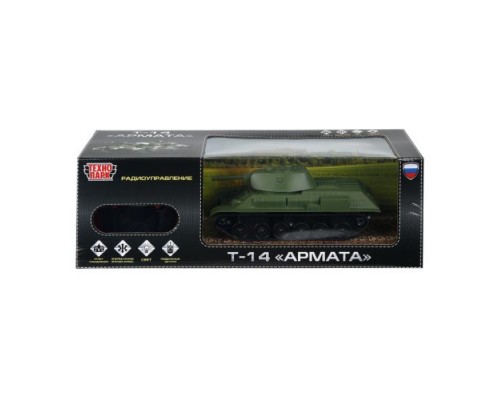 Танк р/у "Т-34" 23 см, свет, зеленый, кор.