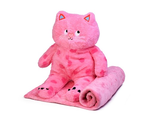 Мягкая игрушка "Кот" с пледом (110х160)