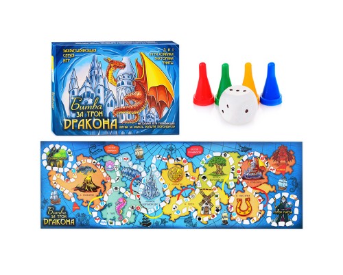 Настольная игра в коробке "Битва за трон дракона"