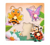Пазл-вкладыш "Веселые насекомые"