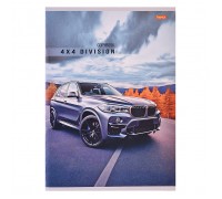 Тетрадь 96л. клетка "Авто в горах"