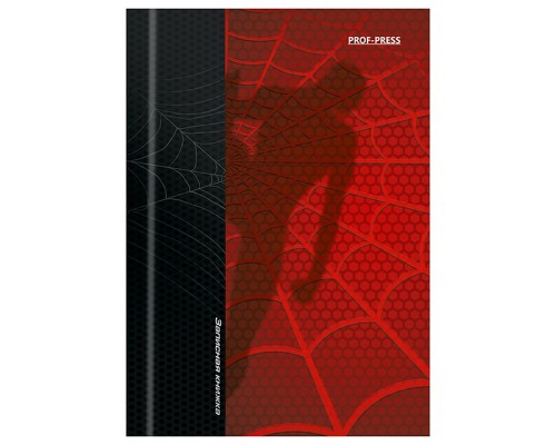 Записная книжка А6 48л. "Спайдер черный"