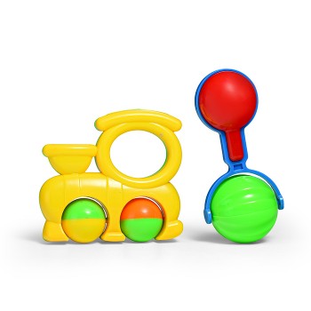 Набор погремушек "Вместе веселей" в пакете Набор погремушек "Вместе веселей" в пакете