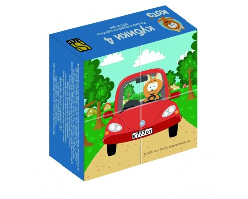 Кубики 4 шт "Котэ" (Биг Папа)