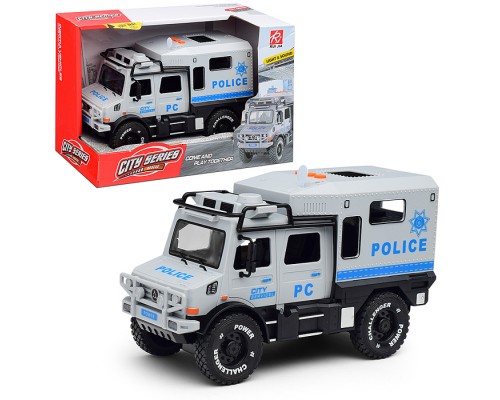 Машина "Полицейский броневик" (свет, звук) в коробке