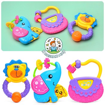 Набор погремушек "Весёлое детство" в пакете Набор погремушек "Весёлое детство" в пакете