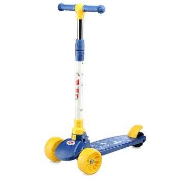 Самокат 3-х кол., колёса световые PU, желтый