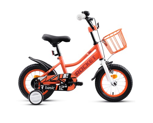 Велосипед 12" Rocket Basic, цвет коралловый