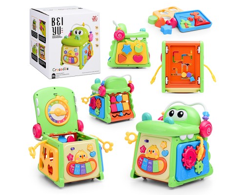 Куб развивающий "Весёлый крокодильчик" в коробке