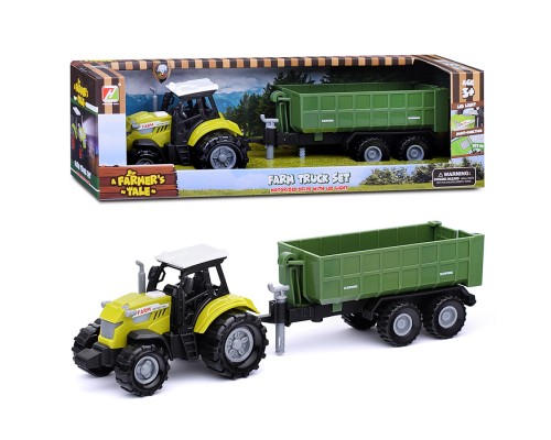 Трактор "Фермер" с прицепом, в коробке