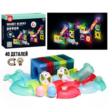 Конструктор магнитный "Орбитальные шарики" (40 дет.)