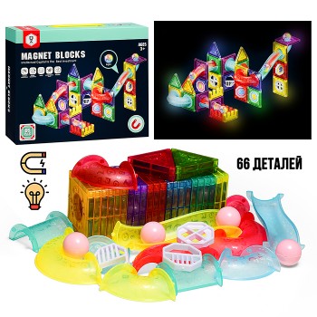 Конструктор магнитный "Орбитальные шарики"  (66 дет.)