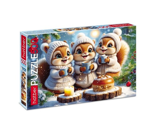 Пазлы 500 "Белочки-подружки"