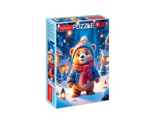 Пазлы 1000 "Мишка на севере"