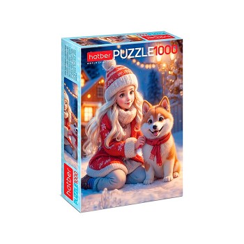 Пазлы 1000 "Любимый щенок"