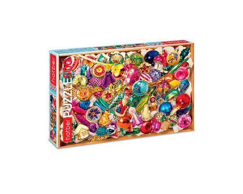 Пазлы 500 "Елочные игрушки"