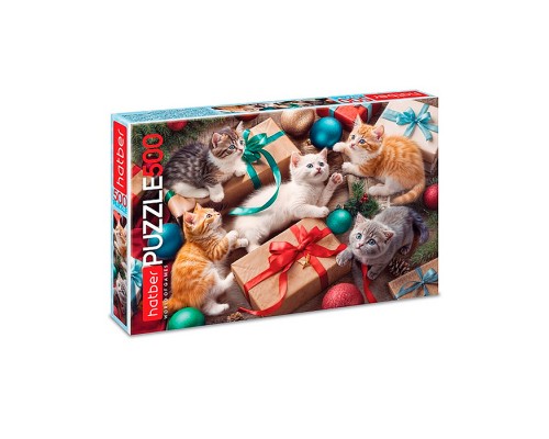 Пазлы 500 "Пушистый праздник"