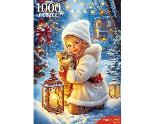 Пазлы 1000 "Зимняя прогулка"