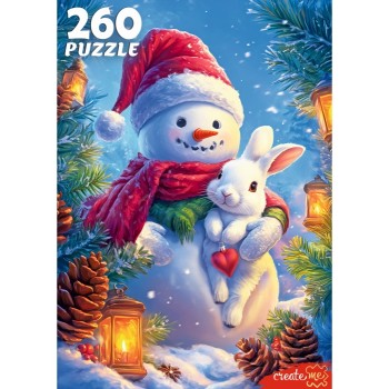 Пазлы 260 "Снеговик"