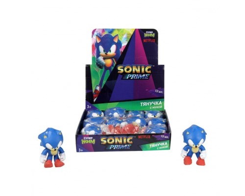 Антистресс тянучка "Дисплей Sonic" с мукой, Супер Жим