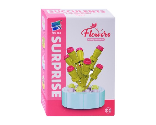 Конструктор "Цветок" (53 дет.) в коробке