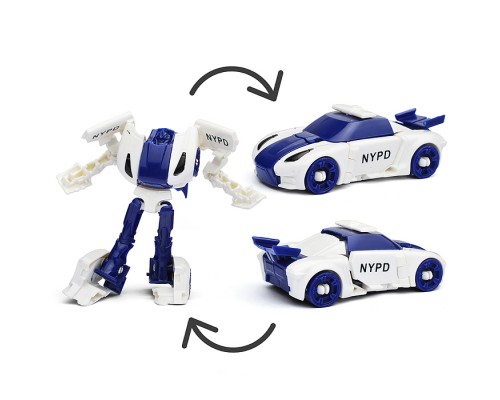 Робот трансформирующийся в полицию, в пакете