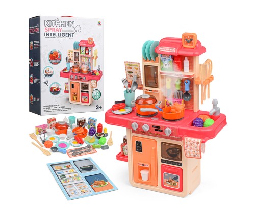 Игровой набор кухня "Давай готовить" цвет пудровый, в коробке