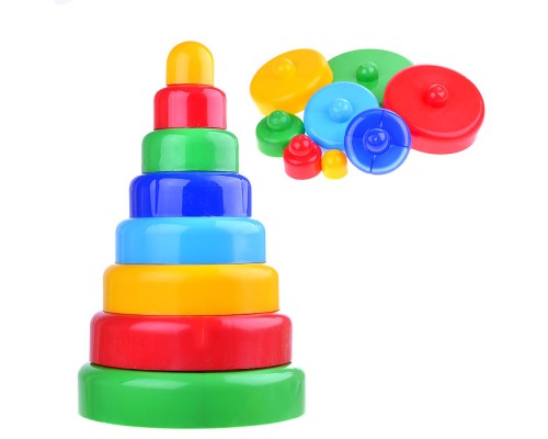 Пирамидка 32 см (8 дет)