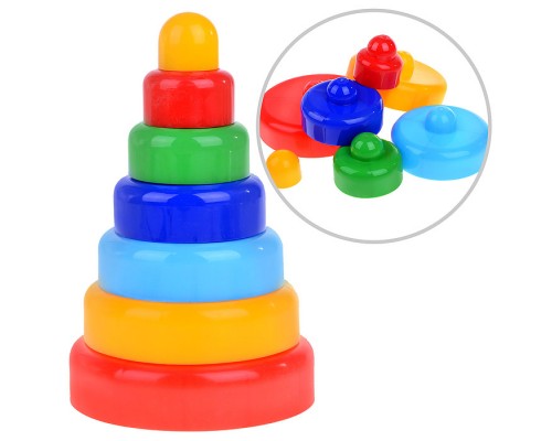 Пирамидка 27 см (7 дет)