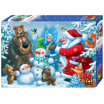 Пазлы 160 "Новогодняя полянка"