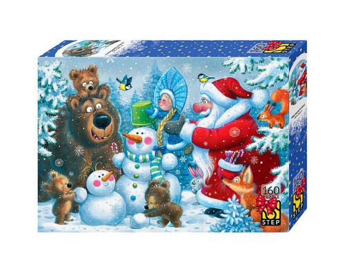 Пазлы 160 "Новогодняя полянка"