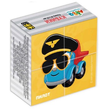 Кубики 4 шт "Грузовичок Лева" (ООО "Первый проект")