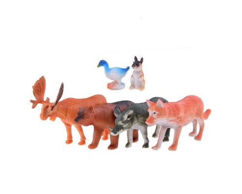 Набор из 6-и Лесных  животных, в пакете