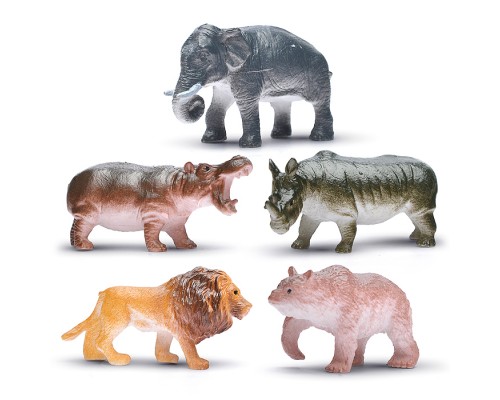 Пластизоль "Дикие животные" 5 шт. в пакете