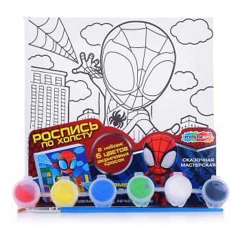 Холст по контуру 15*15 см "Спайди"