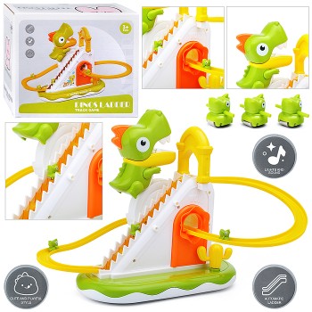 Игровой набор-трек "Динозаврик поднимается по лестнице" в коробке