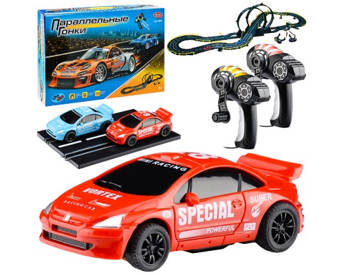 Автотрек "Параллельные гонки" в коробке