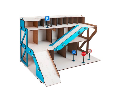 Автопарковка цветная (с дорожными знаками)