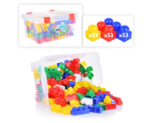 Конструктор "Юниор" (159 элементов) (в контейнере)