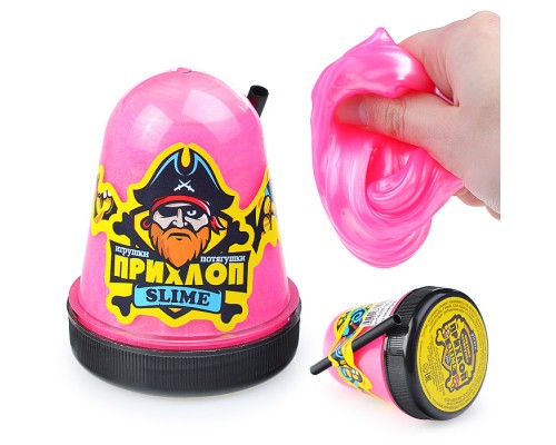 Слайм перламутровый, розовый 130гр.