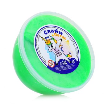 Слайм Пегас, 360 мл., перламутровый зеленый